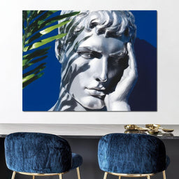 Classical Reverie Under Palm - NicheCanvas