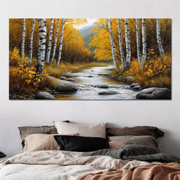 The Birchwood Stream - TooplesArt - NicheCanvas