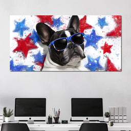 Stellar Patriotic Pawtrait - NicheCanvas
