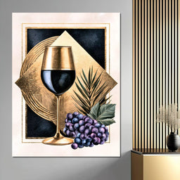 Gilded Vintage Toast At Sunset - NicheCanvas