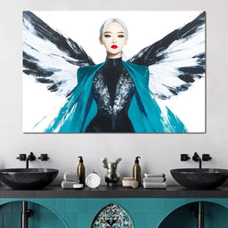Elegance of Celestial Wings - NicheCanvas