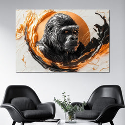 Majestic Primate Reflection - NicheCanvas