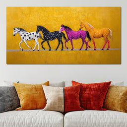 Polka Dot Stampede - TooplesArt - NicheCanvas