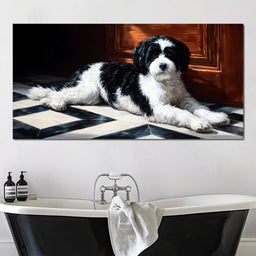 Gentle Canine Resting Charm - NicheCanvas