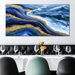 Tidal Currents Of Liquid Gold - NicheCanvas