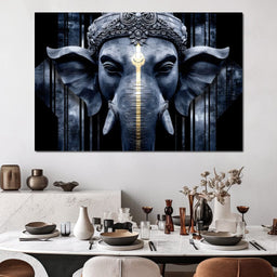 Majestic Ganesha Reverie - NicheCanvas