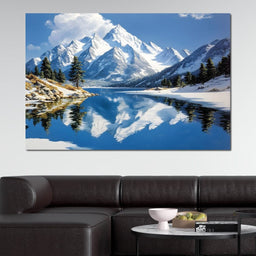 Mountain Reflections Tranquil - NicheCanvas