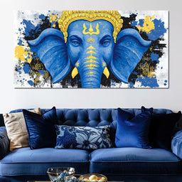 Ganesha Golden Majestic Tranquility - NicheCanvas