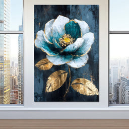 Golden Reflections Petal Dreams - NicheCanvas