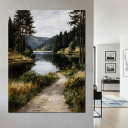 Pine Valley River Pathway - NicheCanvas