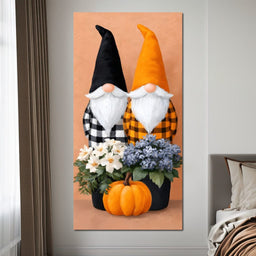 Plaid Gnome Harvest Gathering - NicheCanvas