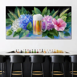 Floral Celebration Brew Symphony - NicheCanvas