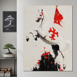 Gallant Steed Ascending - NicheCanvas