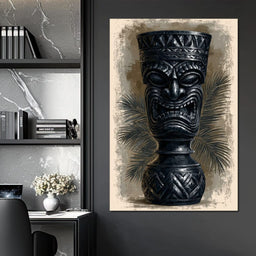 Ancient Totem Of The Island Spirit - NicheCanvas