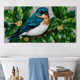 Emerald Wings Nature's Bird - NicheCanvas