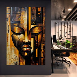 Golden Dream Reflections - NicheCanvas