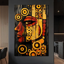 Radiant Cubist Reflections - NicheCanvas