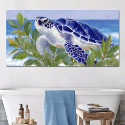 Ocean Voyager Sea Turtle Breeze - NicheCanvas