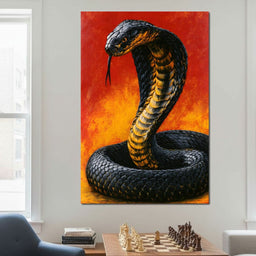Airbrush Cobra Retro Style - NicheCanvas
