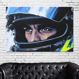Racing Driver Intense Focus - NicheCanvas