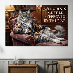 The Feline Gatekeeper Decides - NicheCanvas