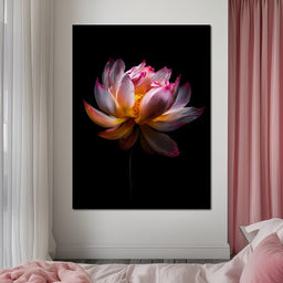 Luminous Lotus Radiant Petals - NicheCanvas