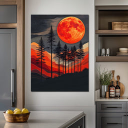 Blood Moon Forest - Johanjjf - NicheCanvas