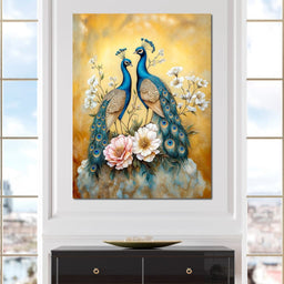 Peacock Serenade - TooplesArt - NicheCanvas