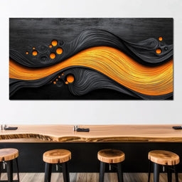 Noir & Gold Symphony - TooplesArt - NicheCanvas