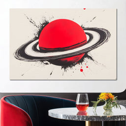 Planetary Vortex Saturn - NicheCanvas