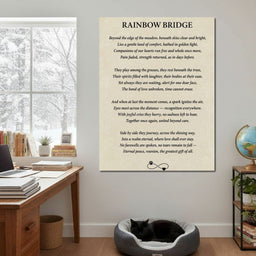 Rainbow Bridge Poem - NicheCanvas