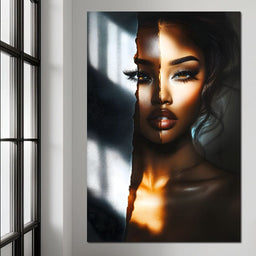 Radiant Fusion Portrait - NicheCanvas