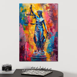 Justice Amongst Colors Reign - NicheCanvas