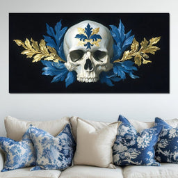 Fleur Skull Baroque Elegance - NicheCanvas