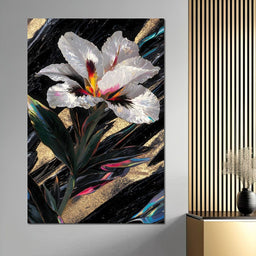 Radiant Petals Night Elegance - NicheCanvas