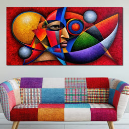 The Cubist Sun Watcher - TooplesArt - NicheCanvas