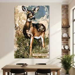 Silent Watcher of the Verdant Thicket - NicheCanvas