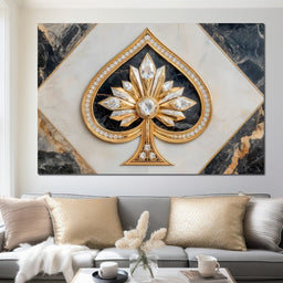 Golden Ace Diamond Blossom - NicheCanvas