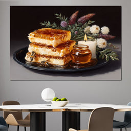Golden Honeycombs - NicheCanvas