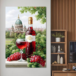 Vineyard Elegance by the Dome - NicheCanvas