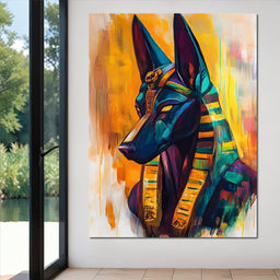 Majestic Anubis Reverie - NicheCanvas