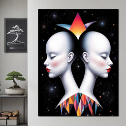 The Silent Gemini - TooplesArt - NicheCanvas