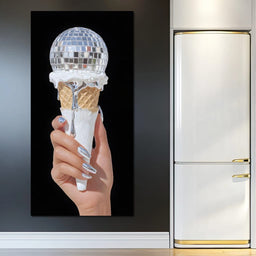 Disco Cone Silver Pop Delight - NicheCanvas