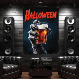 Werewolf Cheers Halloween Pint - NicheCanvas