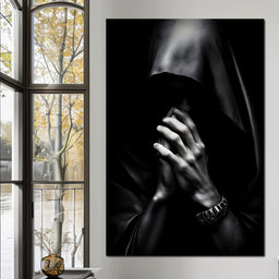 Shadowed Contemplation - NicheCanvas