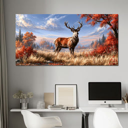 Majestic Monarch of the Golden Wild - NicheCanvas