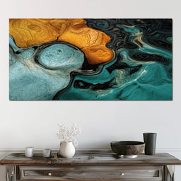 Amber And Teal Delta - TooplesArt - NicheCanvas