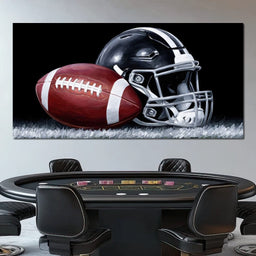 Gridiron Glory Under Night Lights - NicheCanvas