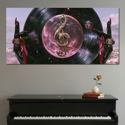 Midnight Melodies  of the Celestial Groove - NicheCanvas