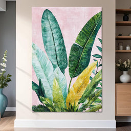 Tropical Leaf Harmony - NicheCanvas